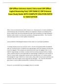 CBP Officer Entrance Exam&sol; Entry-Level CBP Officer Logical Reasoning Test&sol; CBP EXAM 3&sol; CBP Entrance Exam Study Guide WITH COMPLETE SOLUTION RATED A&plus; NEW EDITION 