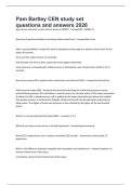 Pam Bartley CEN study set questions and answers 2026