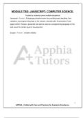 MODULE TBD&colon; JAVASCRIPT- COMPUTER SCIENCE&period; Trusted by students across multiple disciplines&excl;