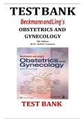 Beckmann and Ling's Obstetrics and Gynecology &sol; Edition 8&sol; 8th edition TESTBANK &comma;A&plus; Rated Solution Guide Question and Answers &lpar;Answer Key at the end of Every Chapter&rpar;
