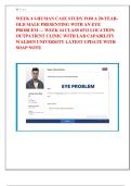WEEK 4 I-HUMAN CASE STUDY FOR A 20-YEAR OLD MALE PRESENTING WITH AN EYE  PROBLEM &mdash; WEEK &num;4 CLASS 6512 LOCATION&colon;  OUTPATIENT CLINIC WITH LAB CAPABILITY  WALDEN UNIVERSITY LATEST UPDATE WITH  SOAP NOTE 