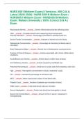NURS 6501 Midterm Exam &lpar;4 Versions&comma; 400 Q & A&comma;  Latest-2025&sol; 2026&rpar; &sol; NURS 6501N Midterm Exam &sol;  NURS6501 Midterm Exam &sol; NURS6501N Midterm  Exam&colon; Walden University &vert; 100&percnt; Correct Q & A &vert;  Exam