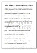 IGCSE CHEMISTRY&colon; KEY CALCULATIONS &lpar;DOUBLE&rpar;&period; Trusted by students across multiple disciplines&excl;