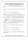 A-LEVEL CHEMISTRY DEFINITIONS&comma; MODULE 5&period; Trusted by students across multiple disciplines&excl;