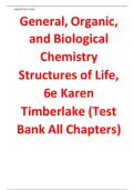 Test Bank For General&comma; Organic and Biological Chemistry&colon; Structures of Life&comma; 6e&comma; &lpar;Timberlake&rpar;&vert;&vert;ISBN&colon;9780134730684