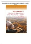 Test Bank for Essentials of Maternity&comma; Newborn&comma; and Women's Health Nursing 6th Edition by Susan Ricci Complete All Chapters 1-51&excl; ALREADY RATED A&plus; 100&percnt; CORRECT ANSWERS