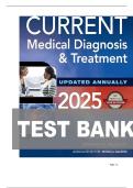 TEST BANK FOR CURRENT Medical Diagnosis and Treatment 2025&comma; 64th Edition by Maxine A&period; Papadakis&comma; Stephen J&period; McPhee ISBN&colon;978-1266266232 COMPLETE GUIDE ALL CHAPTERS COVERED 100&percnt; VERIFIED A&plus; GRADE ASSURED &excl;&excl;&excl;&excl;&excl;&excl;NEW LATEST UPDATE&excl;&excl;&excl;&excl;&excl;