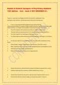 Kaplan & Sadock Synopsis of Psychiatry Updated 12th Edition &lowbar; test &lowbar; bank 2 023 IGRADEDI A&plus;&period;
