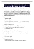 BSW EXAM QUESTIONS WITH 100&percnt; CORRECT ANSWERS 2025&sol;2026