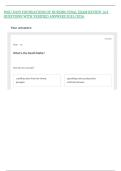 WGU D439 FOUNDATIONS OF NURSING FINAL EXAM REVIEW 163 QUESTIONS WITH VERIFIED ANSWERS 2025&sol;2026&comma;100&percnt;CORRECT