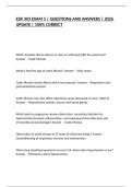 ESR 303 EXAM 5 &vert; QUESTIONS AND ANSWERS &vert; 2026 UPDATE &vert; 100&percnt; CORRECT