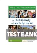TEST BANK FOR The Human Body in Health & Disease - Hardcover 8th Edition by Kevin T&period; Patton&comma; Frank B&period; Bell ISBN&colon;978-0323734141 COMPLETE GUIDE ALL CHAPTERS COVERED 100&percnt; VERIFIED A&plus; GRADE ASSURED&excl;&excl;&excl;&excl;NEW LATEST UPDATE&excl;&excl;&excl;&excl;&excl;
