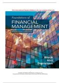 TEST BANK FOR Foundations of Financial Management 17th edition by Stanley Block&comma; Geoffrey Hirt &comma; Bartley Danielsen ISBN&colon; 978-1260290813 COMPLETE GUIDE ALL CHAPTERS COVERED 100&percnt; VERIFIED A&plus; GRADE ASSURED&excl;&excl;&excl;&excl;&excl;&excl;NEW LATEST UPDATE&excl;&excl;&excl;&excl;