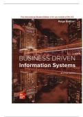 TEST BANK FOR Business Driven Information Systems 7th Edition by Paige Baltzan ISBN&colon; 978-1260262483 COMPLETE GUIDE ALL CHAPTERS COVERED 100&percnt; VERIFIED A&plus; GRADEASSURED&excl;&excl;&excl;&excl;&excl;&excl;NEW LATEST UPDATE&excl;&excl;&excl;&excl;
