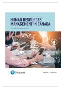 SOLUTION MANUAL FOR Human Resources Management in Canada&comma; Canadian 15th Edition by Gary Dessler ISBN&colon;9780137291878 COMPLETE GUIDE ALL CHAPTERS COVERED 100&percnt; VERIFIED A&plus; GRADE ASSURED&excl;&excl;&excl;&excl;&excl;NEW LATEST UPDATE&excl;&excl;&excl;&excl;&excl;&excl;