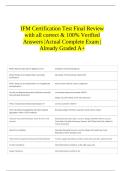 IFM Certification Test Final Review with all correct & 100&percnt; Verified Answers &vert;Actual Complete Exam &vert;Already Graded A&plus; 