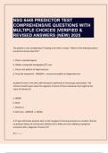 NSG 6440 Predictor Test Comprehensive Review&colon; Questions & Verified Answers &lpar;2025&rpar;