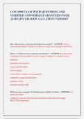 CON 3990 EXAM WITH QUESTIONS AND  VERIFIED ANSWERS&vert;&vert; GUARANTEED PASS&vert;&vert;  ALREADY GRADED A&plus;&vert;&vert; LATEST VERSION 