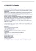 QMB3302 Final assist Questions and Answers