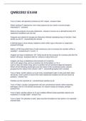 QMB3302 EXAM  QUESTIONS WITH CORRECT ANSWERS 2025-2026