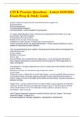 CPCE Practice Questions &ndash; Latest 2025&sol;2026  Exam Prep & Study Guide