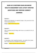 NURS 6512 MIDTERM EXAM ADVANCED HEALTH ASSESSMENT 2026