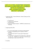 LGAV 3110 FINAL EXAM PREP 2026&sol;2027  ACCURATE QUESTIONS WITH CORRECT  DETAILED ANSWERS &vert;&vert;  100&percnt; GUARANTEED PASS  <RECENT VERSION> 
