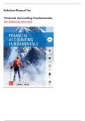SOLUTION MANUAL For Financial Accounting Fundamentals&comma; 8th Edition By John Wild&comma; Verified Chapters 1 - 13&comma; Complete Newest Version