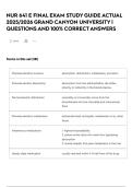 NUR 641 E FINAL EXAM STUDY GUIDE ACTUAL 2025&sol;2026 GRAND CANYON UNIVERSITY &vert; QUESTIONS AND 100&percnt; CORRECT ANSWERS