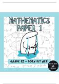 Grade 12 Mathematics P1 - Doen dit net&excl;