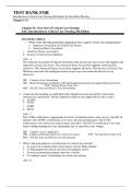 Test Bank For Introduction to Critical Care Nursing 8th Edition by Sole Klein Moseley Chapter 1-21 &lpar;Complete Guide A&plus;&rpar;