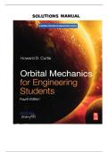 SOLUTION MANUAL FOR Orbital Mechanics for Engineering Students 4th Edition by Howard D&period; Curtis ISBN&colon; 978-0128240250 COMPLETE GUIDE ALL CHAPTERS COVERED 100&percnt; VERIFIED A&plus; GRADE ASSURED&excl;&excl;&excl;&excl;&excl;NEW LATEST UPDATE&excl;&excl;&excl;&excl;&excl;