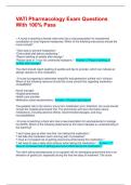 VATI Pharmacology Exam Questions With 100&percnt; Pass
