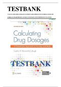TEST BANK FOR Calculating Drug Dosages A Patient-Safe Approach to Nursing and Math Second Edition by Maryanne Castillo&comma; Sandra Luz Martinez ISBN&colon; 978-1719641227 COMPLETE GUIDE 100&percnt; VERIFIED A&plus; GRADE ASSURED&excl;&excl;&excl;&excl;NEW LATEST UPDATE&excl;&excl;&excl;&excl;&excl;