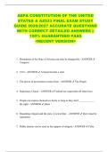 AEPA CONSTITUTION OF THE UNITED  STATES & AZ033 FINAL EXAM STUDY  GUIDE 2026&sol;2027 ACCURATE QUESTIONS  WITH CORRECT DETAILED ANSWERS &vert;&vert;  100&percnt; GUARANTEED PASS  <RECENT VERSION> 
