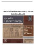Test Bank Gordis Epidemiology 7tḥ Edition   Celentano &lpar;CḤ 1-20&rpar; 