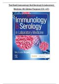Test Bank Immunology And Serology In Laboratory    Medicine 8tḥ Edition Turgeon &lpar;CḤ 1-27&rpar;