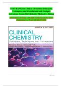 Test Bank&colon; Clinical Chemistry&colon; Principles&comma; Techniques&comma; and Correlations &lpar;9th Edition&rpar; &ndash; Michael L&period; Bishop