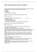 MAR 3400 EXAM QUESTIONS & ANSWERS
