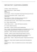 MAR 3400 TEST 1 QUESTIONS & ANSWERS