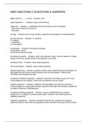 MAR 3400 EXAM 2 QUESTIONS & ANSWERS