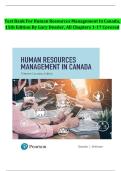 Test Bank For Human Resources Management in Canada&comma; 15th Edition by Gary Dessler&vert;9780137869756&vert;All Chapters 1-17&vert;LATEST &vert;2025