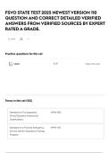 FSVO STATE TEST 2025 NEWEST VERSION 110 QUESTION AND CORRECT DETAILED VERIFIED ANSWERS FROM VERIFIED SOURCES BY EXPERT RATED A GRADE&period;