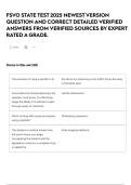 FSVO STATE TEST 2025 NEWEST VERSION QUESTION AND CORRECT DETAILED VERIFIED ANSWERS FROM VERIFIED SOURCES BY EXPERT RATED A GRADE&period;