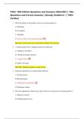 TNCC 10th Edition Questions and Answers 2026&sol;2027 &vert; 100&plus;  Questions and Correct Answers &vert; Already Graded A&plus; &vert; 100&percnt;  Verified