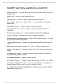 FSU MAR 3400 FINAL QUESTIONS & ANSWERS