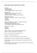 MAR 3400 FINAL EXAM STUDY GUIDE