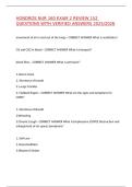 HONDROS NUR 160 EXAM 2 REVIEW 152 QUESTIONS WITH VERIFIED ANSWERS 2025&sol;2026&comma;100&percnt;CORRECT