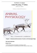 Test Bank to Accompany Animal Physiology&comma; 5th Edition By Hill &bull; Wyse &bull; Anderson&period; &lpar;All Chapters&comma; Latest Edition&comma; With Verified Answers&rpar;