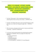 ISDS 3115 EXAM 3 STUDY GUIDE  2026&sol;2027 ACCURATE QUESTIONS WITH  CORRECT DETAILED ANSWERS &vert;&vert;  100&percnt; GUARANTEED PASS  <RECENT VERSION> 